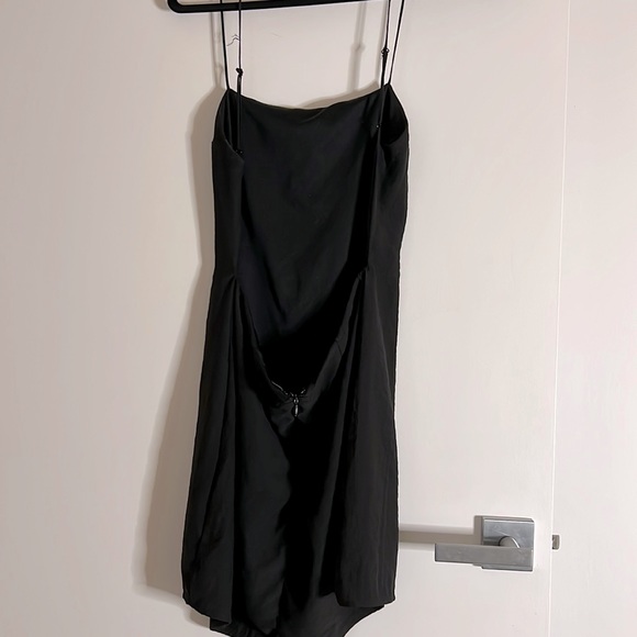 Nasty Gal open back mini black Dress LBD size M - Picture 6 of 8